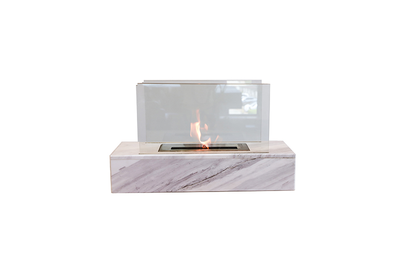 Marble ethanol fireplace is safer for indoor use